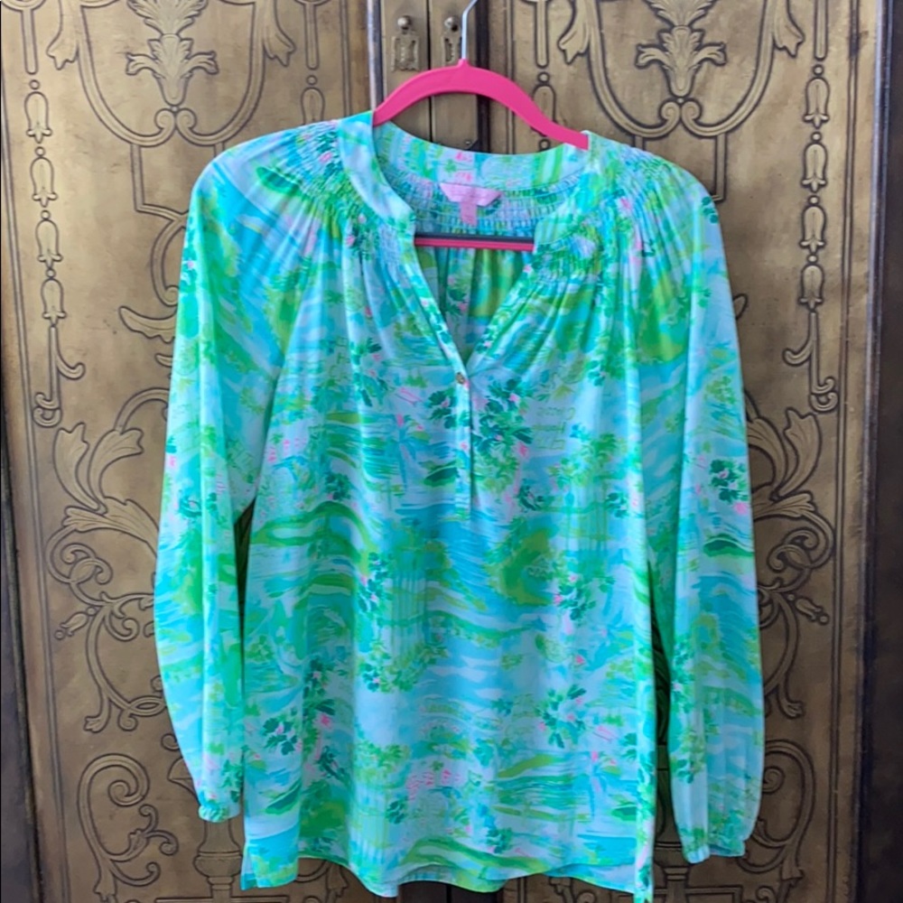 Lilly Pulitzer Honda Classic Elsa Top - Size Small